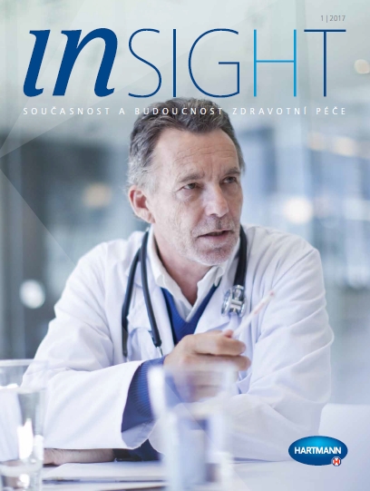 Obálka časopisu InSIGHT 1/2017 s lékařem na titulní straně