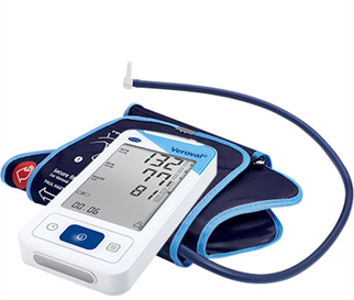 Tlakoměr Veroval, který umí měřit nejen krevní tlak, ale i EKG je na obsluhu jednoduchý přístroj v příjemném designu