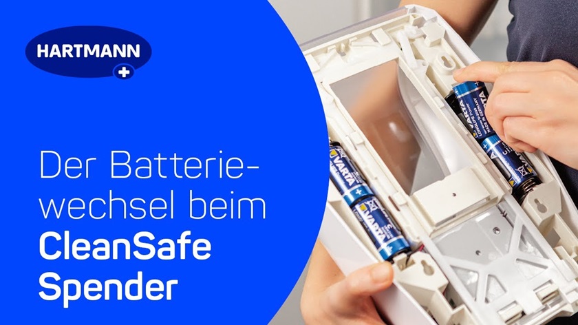 Thumbnail Batteriewechsel CleanSafe Spender