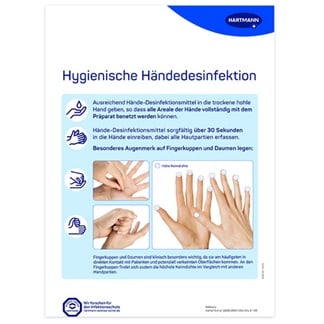 Poster Hygienische Händedesinfektion