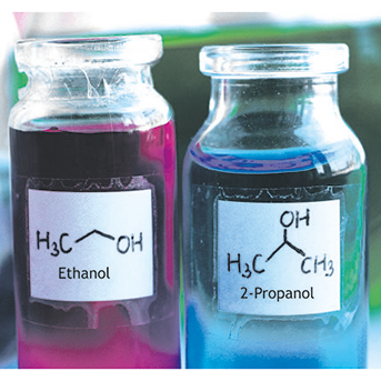 Propanol und Ethanol Flaschen