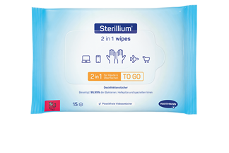 Sterillium 2 in 1 wipes