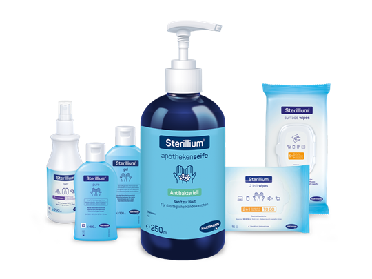 Gruppenbild Sterillium mit apothekenseife
