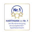 Siegel: Hartmann Nr. 1 bei Wundversorgung am europäischen Apothekenmarkt