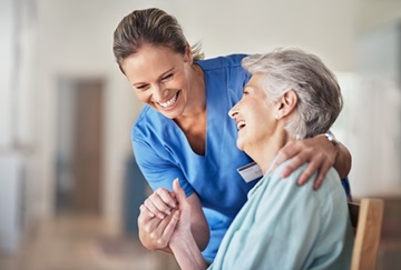 Nurse taking care of patient