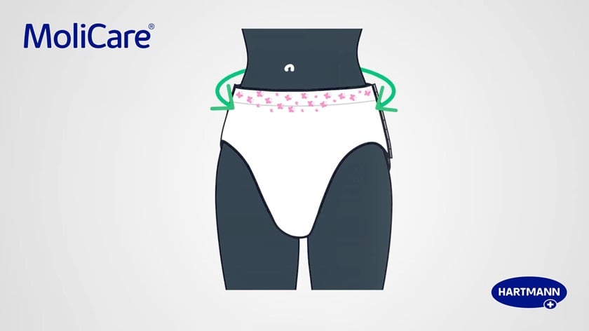 Illustration of the MoliCare® Premium lady pants.