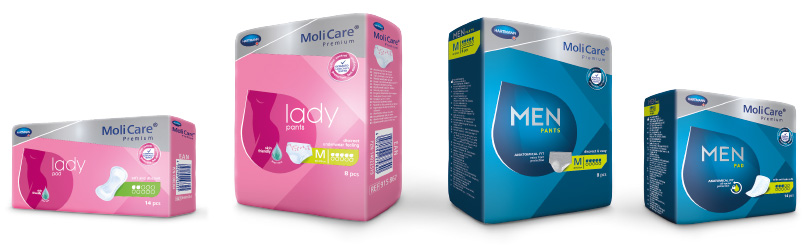 MoliCare Premium Packungen Lady und Men