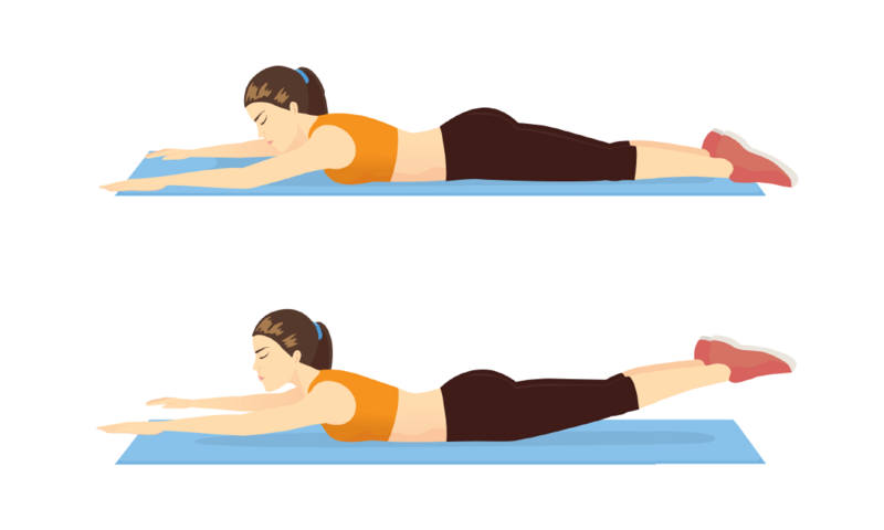 Illustration Übung Rückenstrecker