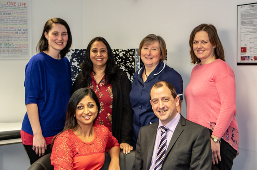 Herts Health GP Practice Team and HARTMANN's Healthcare Partnership Manager, Chris Oldale