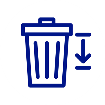 Icon Müllreduzierung