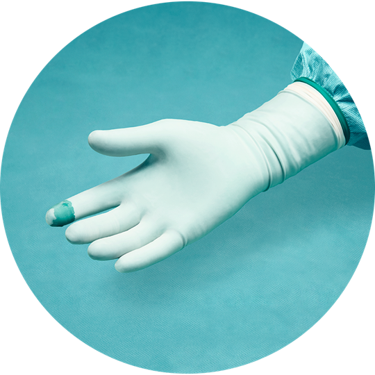 OP Handschuhe mit Perforation