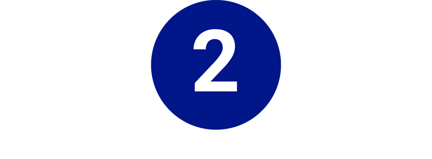 Icon blau rund mit Zahl 
