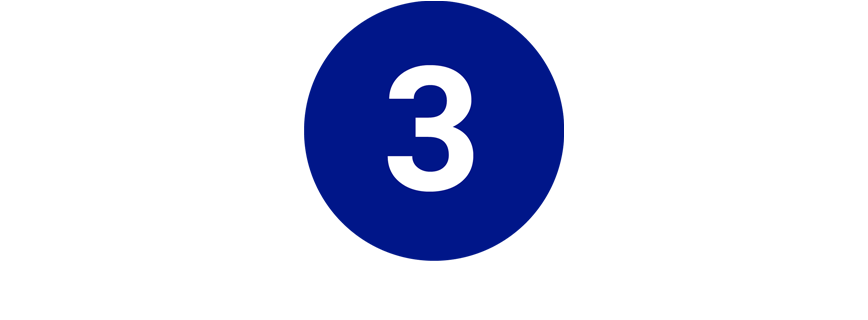 Icon blau rund mit Zahl 