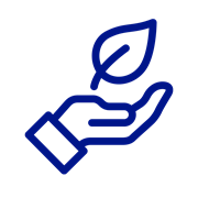 Icon blau Nachhaltigkeit