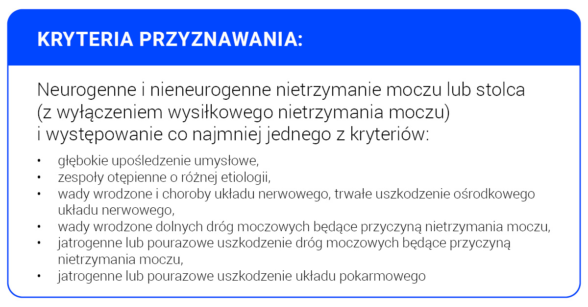 Kryteria przyznawania neurogenne i nieneurogenne - HARTMANN Polska
