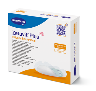 Zetuvit Plus Silicone Border oval Packshot