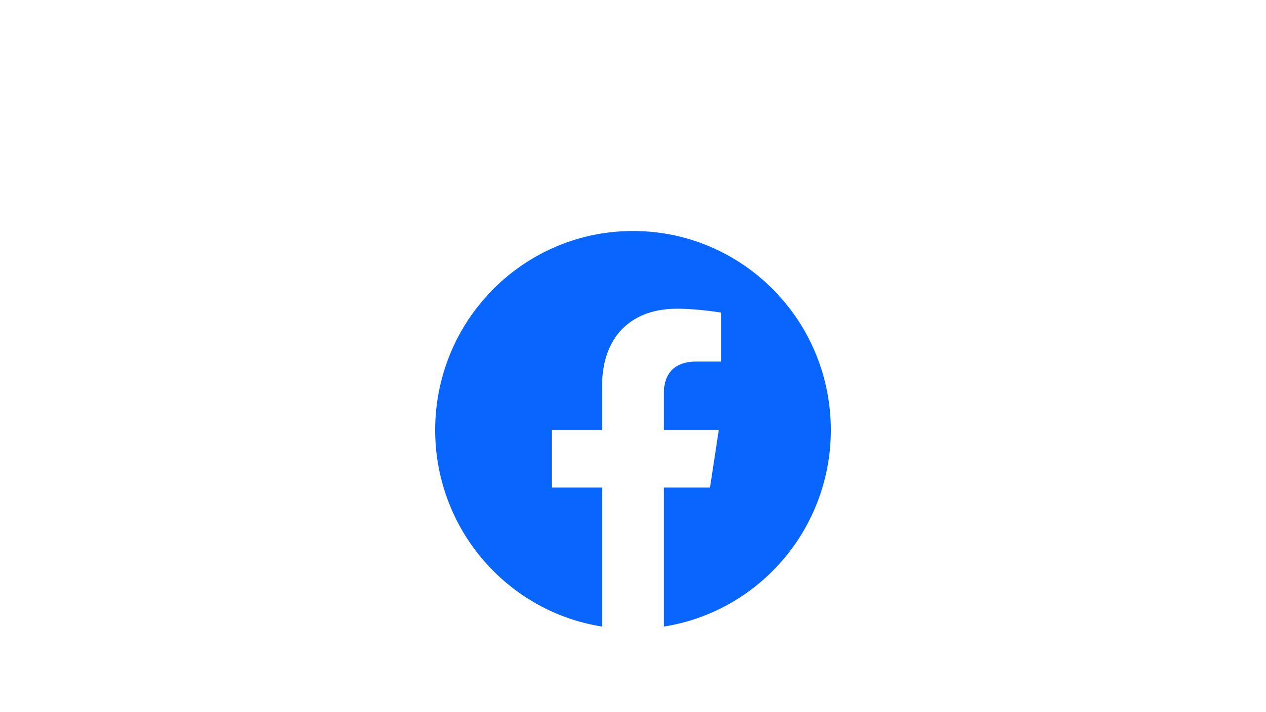The Facebook logo on a white background.