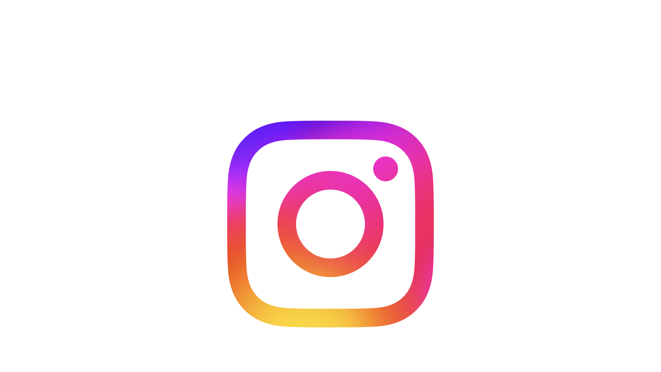 The Instagram logo on a white background.
