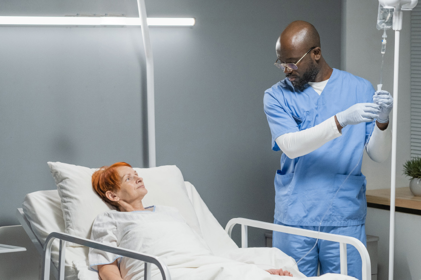 patient with nurse
