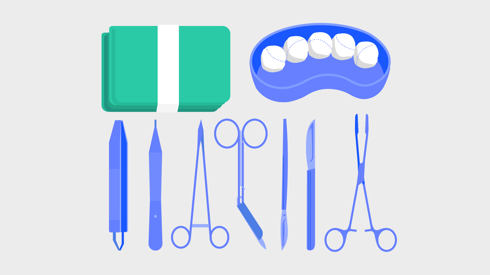 Illustration of surgical instruments